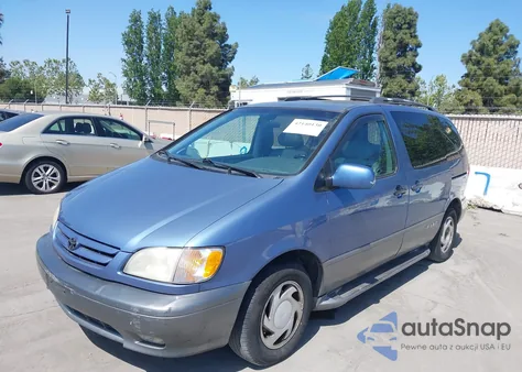 2001 Toyota Sienna Xle из США, поврежденный, VIN 4T3ZF13C41U373962